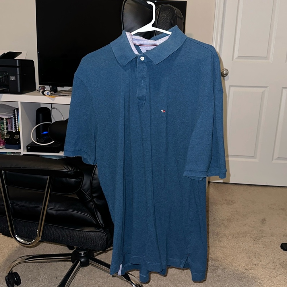 Big & Tall XXL Tommy Hilfiger Blue Polo